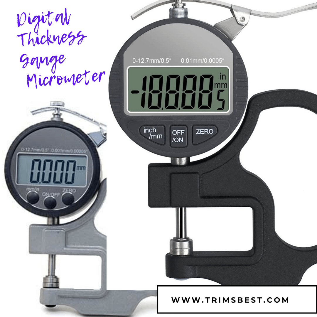 Digital Thickness Gauge Precise Electronic Micrometer with LCD